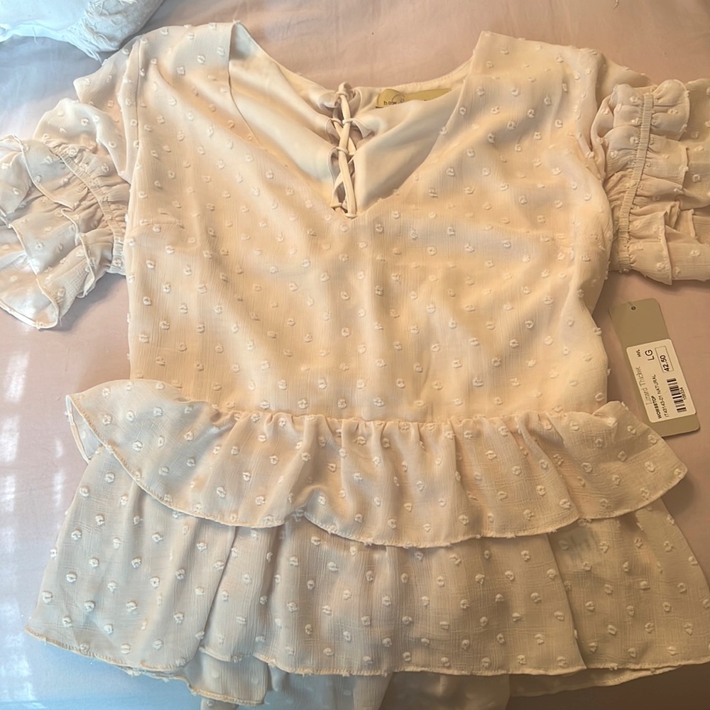 Lizard Thicket blouse ruffle